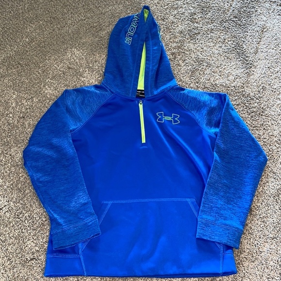Kids Under Armour Blue Hoodie - Picture 2 of 5
